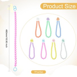 KitBeads 7Pcs Toilet Paper Holder Colorful Beaded Hanging Tissue Holders for Wall Mount No-Drill Bedroom Bathroom Towel Holder Decor