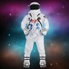 Underwraps Men's Astronaut Costume Deluxe Suit, White, One Size