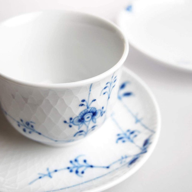 ROYAL COPENHAGEN 2-500-031 Cup _ Saucer, Blue, 4.2 fl oz