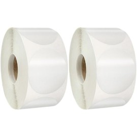 Pegatinas Transparentes Redondas Autoadhesivas 38 Mm, 2 Piezas para Sellar Sobres y Cajas de Obsequio, Etiquetas Adhesivas para Embalaje y Uso Escolar, Adhesivo Fuerte y Fácil