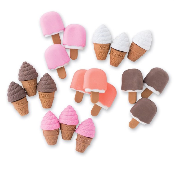 Ice Cream Erasers - 48 per Pack