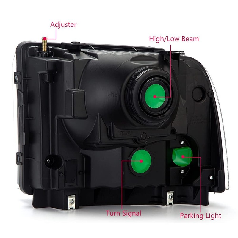 G-PLUS Headlights Assembly, Compatible with 2005 2006 2007 Ford F250