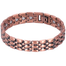 Unisex Copper Magnetic Bracelet Adjustable Length Magnetic Therapy Bracelet Jewelry