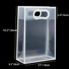XZJMY Gift Bag with Ribbon,Clear PVC Gift Bags with Handles,Reusable