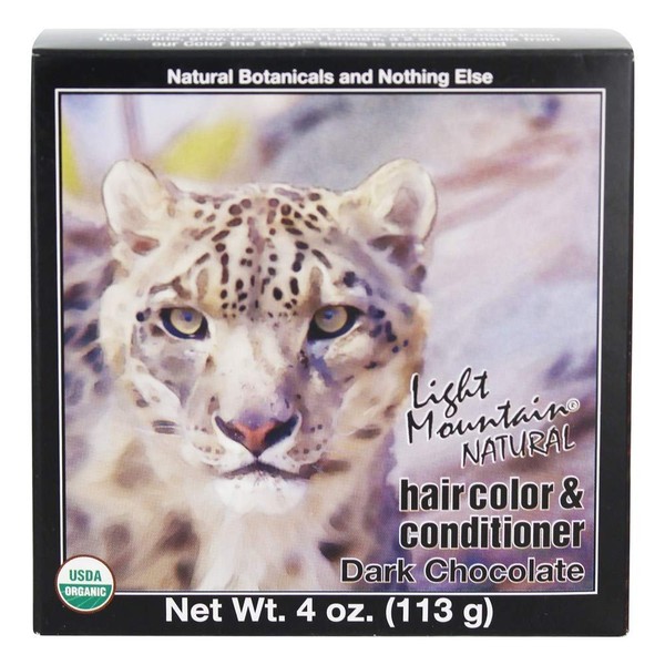 LIGHT MOUNTAIN Hair Color Hair Color Dark Chocolate, 0.02 Pound