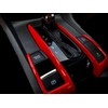 2Pcs ABS Red Interior Gear Shift Panel Frame Cover Decals