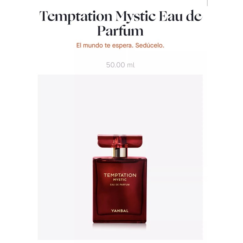 YANBAL TEMPTATION MYSTIC PERFUME FOR WOMAN BY YANBAL