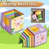 Shylizard Toddler Farm Animal Sorting and Stacking Toys, Nesting Boxes
