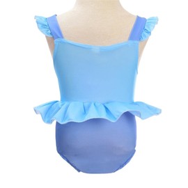 Lito Angels - Traje de baño de princesa para niños y niñas, con falda, traje de baño de una pieza, traje de baño, Estilo b, 6