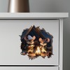 Camping Mice in Mouse Hole Decal - Mouse Hole 3D