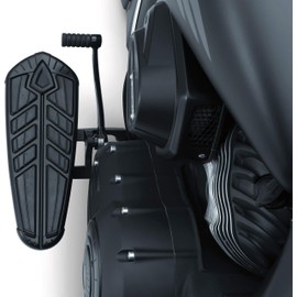 Kuryakyn 5799 Motorcycle Foot Control Component: Driver Floorboard Relocation Brackets for 2014-19 Indian Motorcycles, Black, 1 Pair