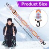 Ski Boot Strap, Adjustable Ski Strap with 360° Swivel Buckle,