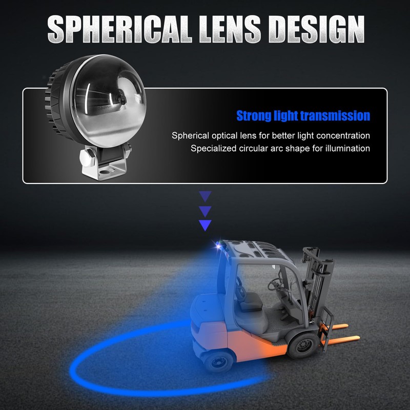 New LED Forklift Safety Light Blue Arc Forklift Warning Light