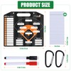 AOLEBA Baseball Lineup Board for Dugout,Dry Erase Magnetic Metal Baseball
