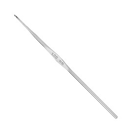 Addi Fine Steel Crochet Hook, Silver, 1 mm