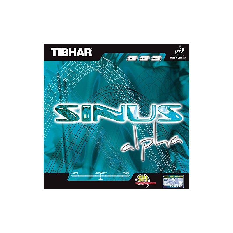 Tibhar Belag Sinus Alpha, rot, 2,0 mm