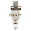 1/4 Zoll Luftfilter-Druckregler, Luftkompressor-Wasserabscheider mit Manometer AW2000-02