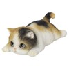 ウービア うつぶせ三毛猫 マグネット 11.4×6.4×4.2㎝ 人形 フィギュア 置き物 アニマル 動物 ガーデン