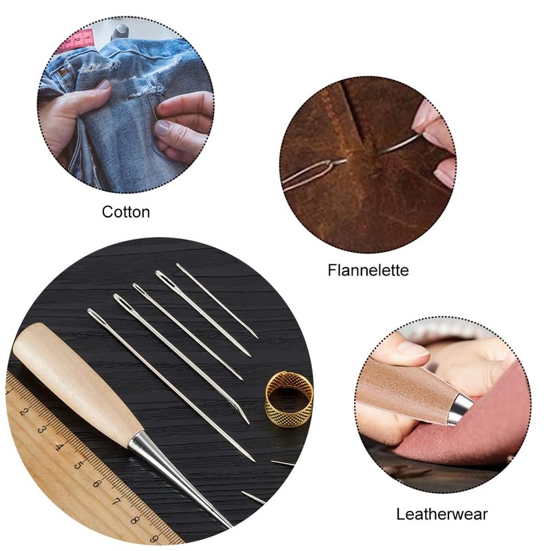 Leather Sewing Needles Leather Needles Hand Leather Tool Set, Leather