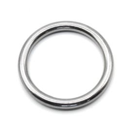 HEAVYTOOL Round Rings Stainless Steel 45 mm x 6 mm (Pack of 5) AISI 316 V4A Welded Round Ring O Ring Stainless Steel Ring Stainless Steel Ring Stainless Steel Ring