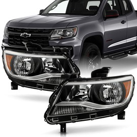 ACANII - For2015-2022 Chevy Colorado Headlights Headlamps Head Lights Lamps Aftermarket Replacement Driver + Passenger