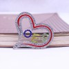 Greek Order Eastern Star Pin Social Members Heart OES Brooch