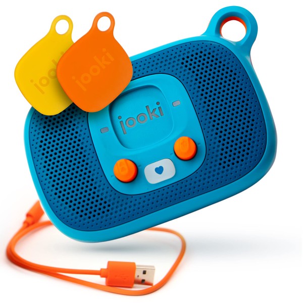 Jooki Music and Stories Player for Kids - Portable Audio Player with WiFi Connectivity - Screen Free Imagination Building - Toddler Entertainment (Player + 2 Tokens)