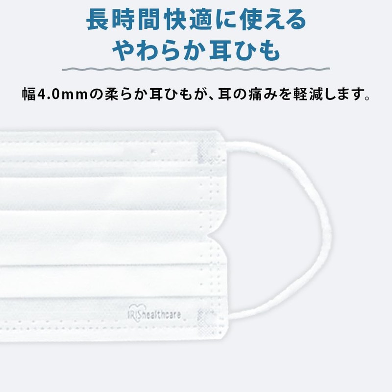 [アイリスオーヤマ] プリーツ型マスク 120枚 ふつうサイズ 不織布 ディスポーザブル ニュアンスグレー PN-120MXH