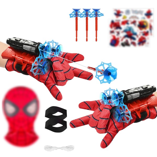 Set of 2 Spid-er Launcher Gloves, Kids Spid-er Hero Gloves,