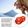 Rock Climbing Pulley Fixed Sideplate Single Sheave Pulley Orange Lift