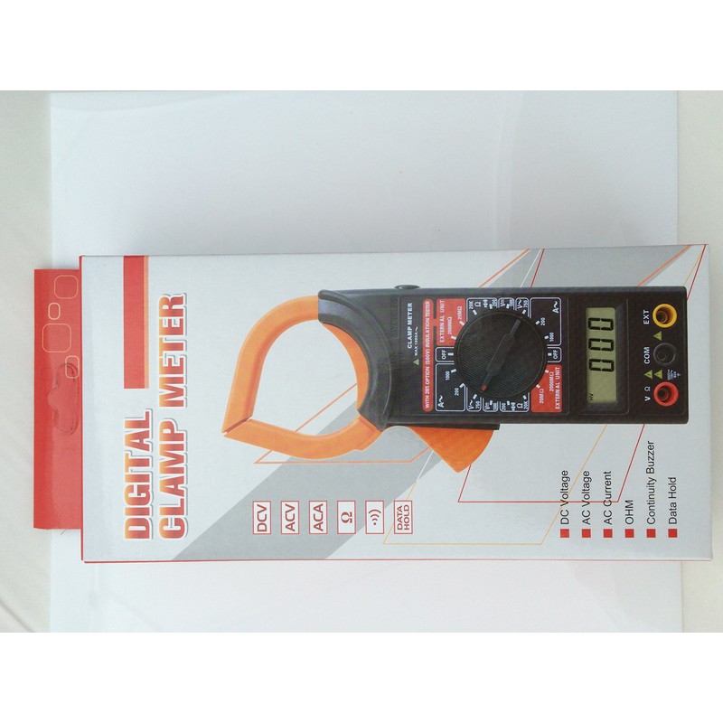 New DT266 Digital Clamp Meter ACDC Multimeter Ohmmeter w Temperature