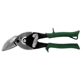 Midwest Tool & Cutlery Aviation Snip - Right Cut Offset Tin Cutting Shears with Forged Blade & KUSH'N-POWER Comfort Grips - MWT-6510R, Offset Cut