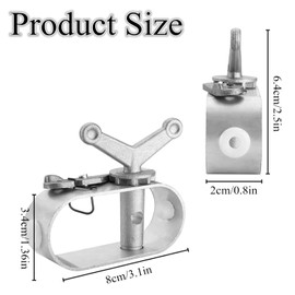 2 Pcs Pool Cover Winches, Sturdy Cover Cable Tightener Swimming Pool Cover Winch Cable Ratchet for Fixing Above Ground Pools in Winter