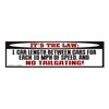 CafePress Anti Tailgating Bumper Sticker 10"x3" Rectangle Vinyl Bumper Sticker