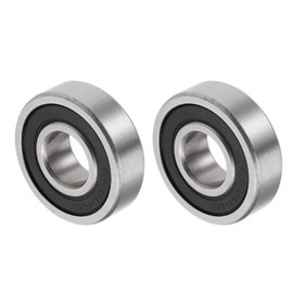 QUARKZMAN 6200/12-2RS 12 x 30 x 9 mm Ball Bearings x 2 Pieces Chrome Steel for Machines and Tools Double Sealed