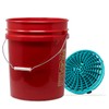 detailmate Car wash set: wash bucket red 5 gallons (19