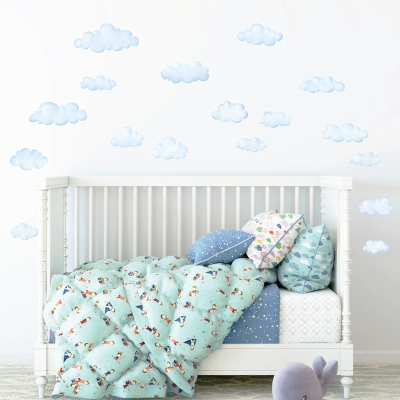 DECOWALL DS-8030 Clouds in the Sky Wall Sticker Wall Decoration