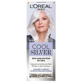 L'Oréal Paris - Cura Sublimatore di Grigio - Digila & Rafforza la Fibra Capillare - Capelli Bianchi a Grigio Chiaro - Neutralizza i Riflessi Indesiderabili - Cool Silver - Colore: Bianco Perlato
