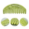 TEONEI Jade Head Comb Massage,Natural Jade Stone Head Therapy Massage