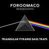 Foroomaco 4 Pack Bass Traps for Ceiling Corner 16.5" Triangle