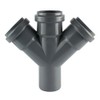 MKK - 19559-001 HT Pipe Double Branch PP DN 50
