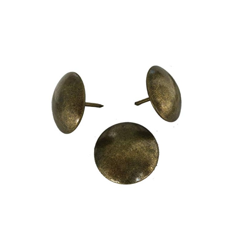 Decotacks® Large Antique Brass Finish Upholstery Nails/Tacks 1 Inch -