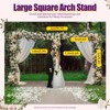 Heavy Duty Wedding Backdrop Stand Kit with Weighted Stainless Bases