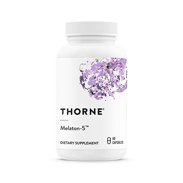 THORNE Melaton-5-5mg Melatonin - Supports Circadian Rhythms, Restful Sleep, and