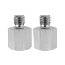 LT Easiyl 2pcs Female 10mm to Male 8mm Screw Thread Converter Adapter 304 Stainless Steel Hexagonal Stud Adapte Thread Rod Reducer