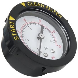 WELURE Pool Filter Pressure Gauge 60psi 1/4" NPT – Waterproof 2" Dial for Sand Filters & Pump Systems