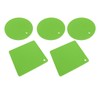 5Pcs Silicone Trivet Mat Square Round Honeycomb Hot Pad Non