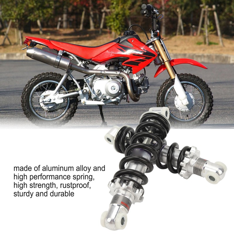 2PCS 170mm Rear Shock Absorber Adjustable Damping for Motorcycle ATV