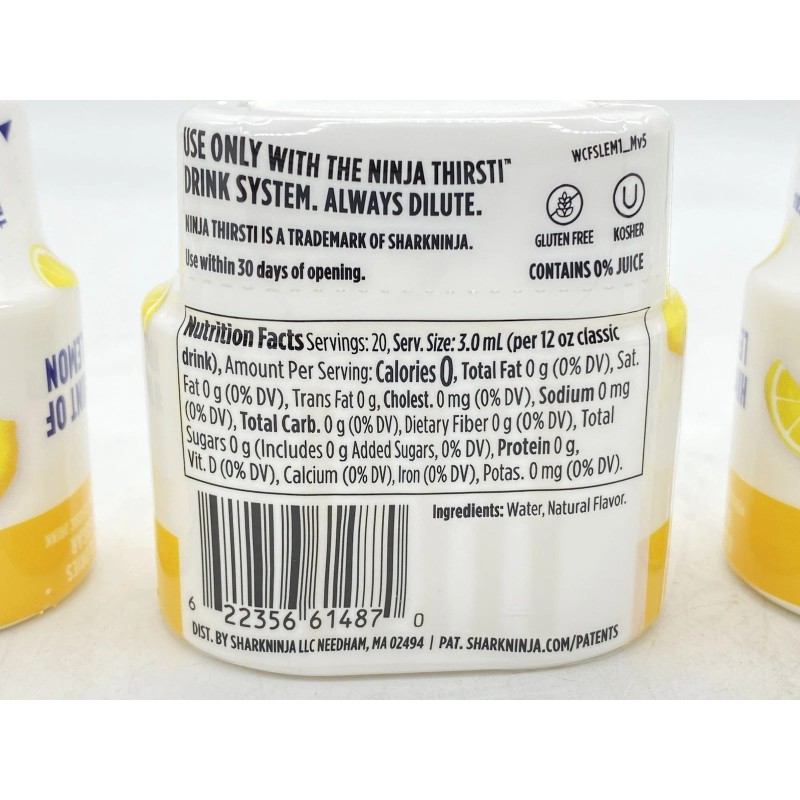 Ninja Thirsti Splash Lemon Tart Flavored Water Drops 2.07 oz