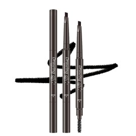 3 Classic Eyebrow Pencils,Creates Natural Looking Brows Easily And Lastes All Day,3-in-1:Eyebrow Pencil *3;Black #-0824019